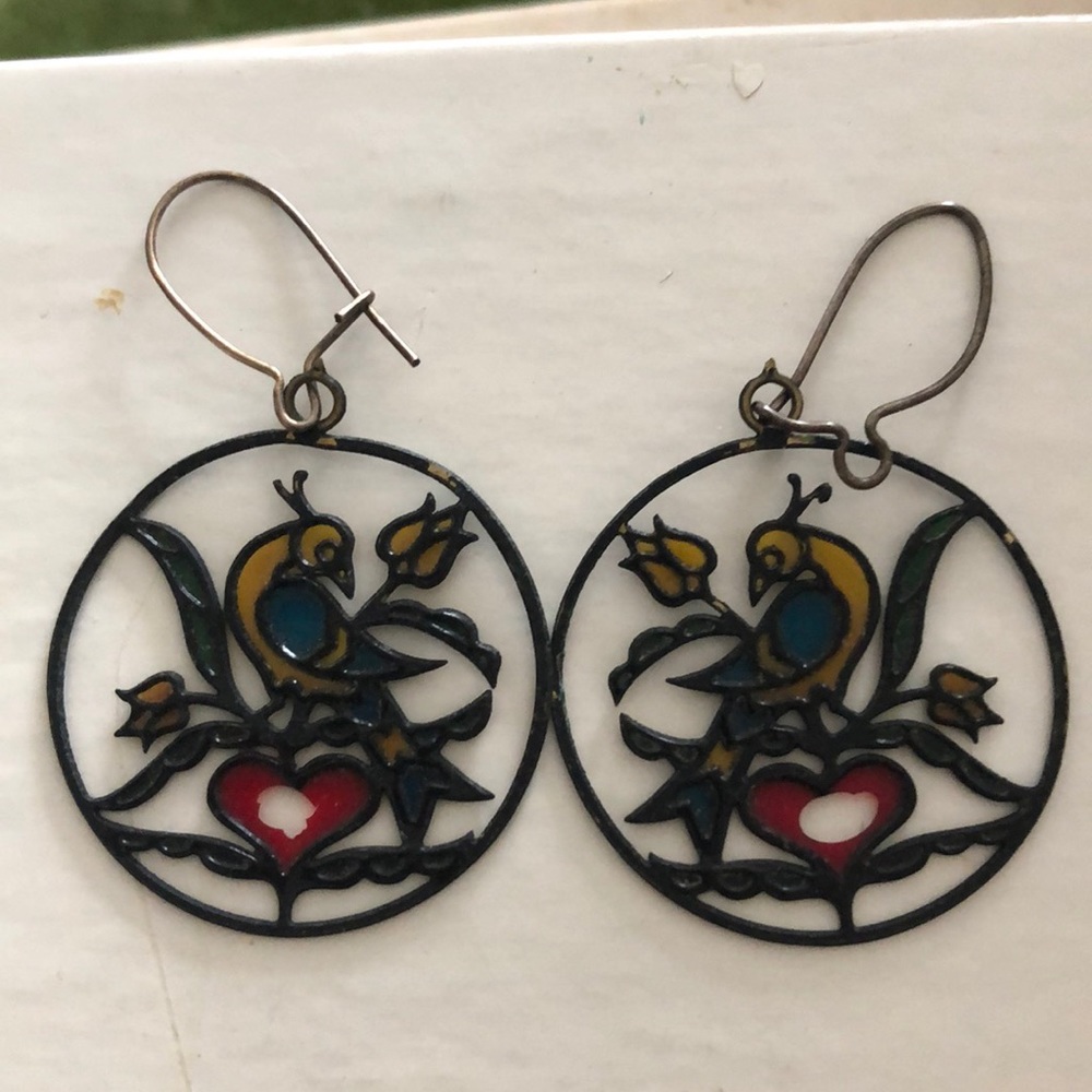 Lovebird earrings